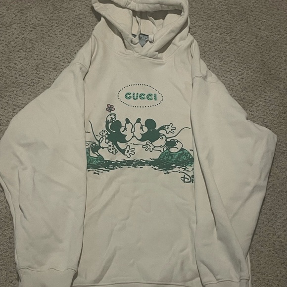 Gucci White and Green Hoodie - Picture 1 of 9